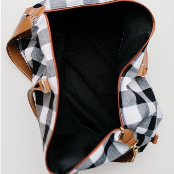Buffalo Plaid Weekender Duffle Bag - Picture 5 of 9